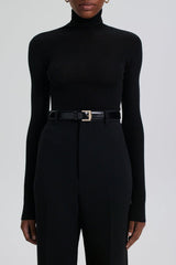 Belts | Women Scanlan Theodore POINTED BUCKLE BELT 2.5 Black