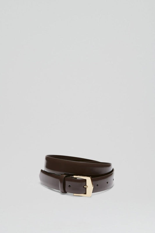Belts | Women Scanlan Theodore POINTED BUCKLE BELT 2.5 Dark.chocolate