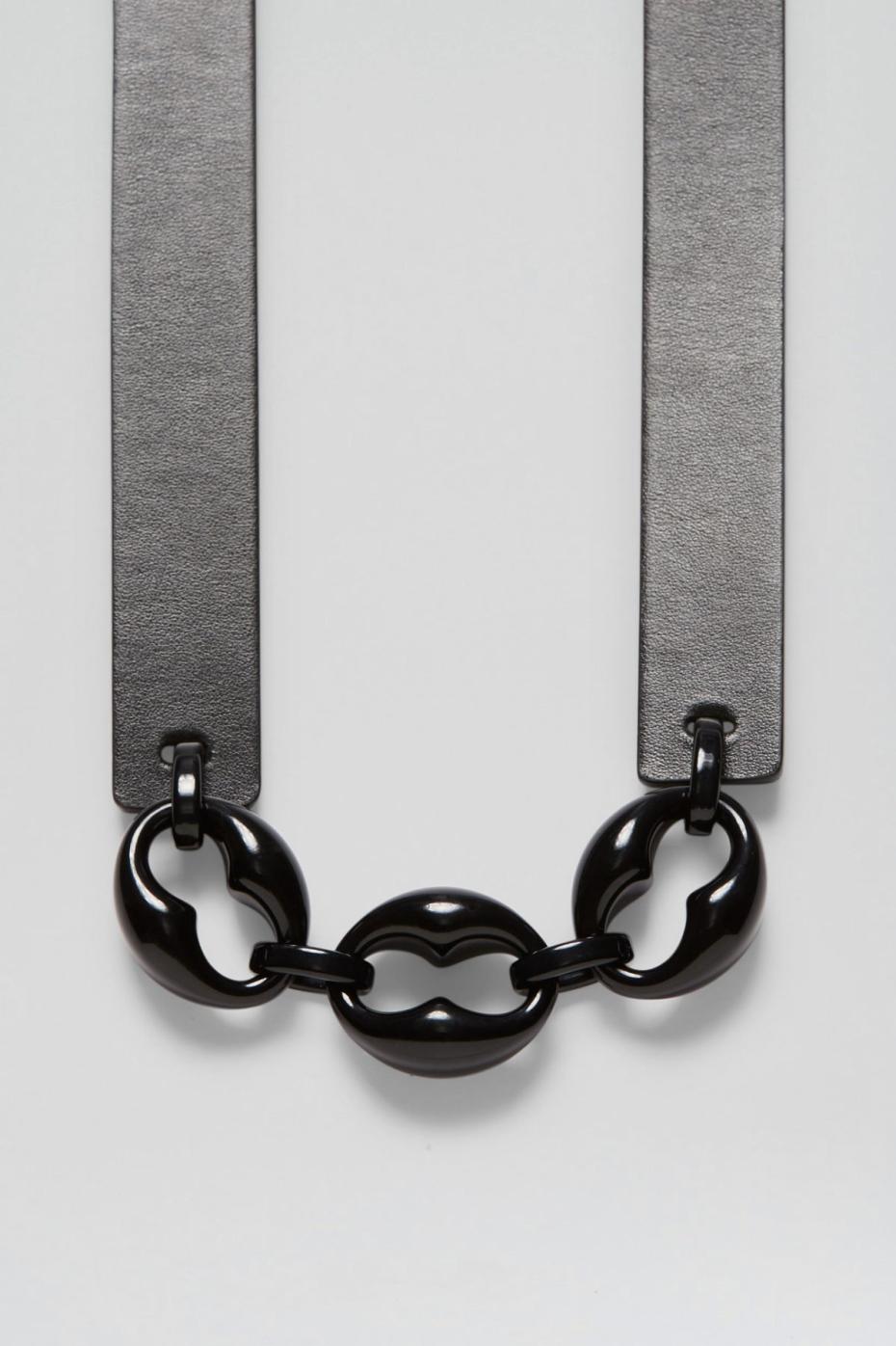 Belts | Women Scanlan Theodore RESIN CHUNKY TRIM BELT 2.5 Nero