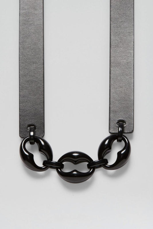 Belts | Women Scanlan Theodore RESIN CHUNKY TRIM BELT 2.5 Nero