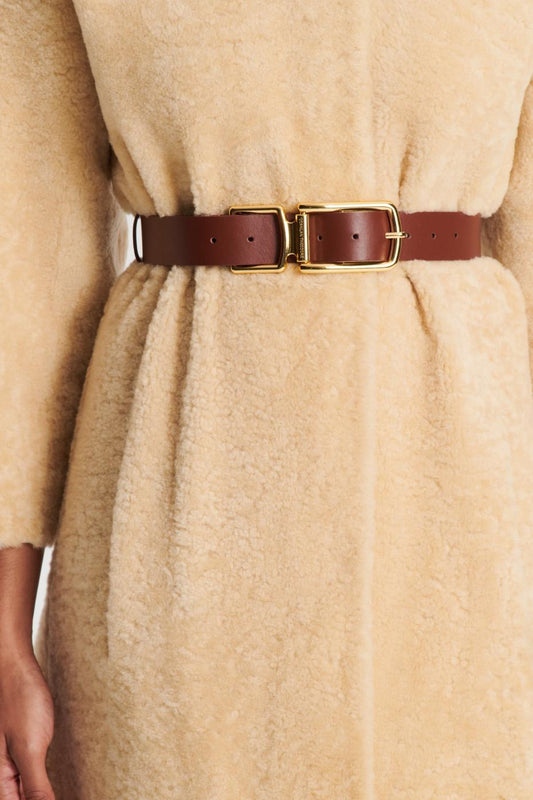 Belts | Women Scanlan Theodore SADDLE BUCKLE BELT 3.5 Brandy