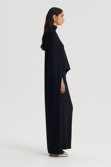 Capes | Women Scanlan Theodore CREPE KNIT SOFT CAPE Black