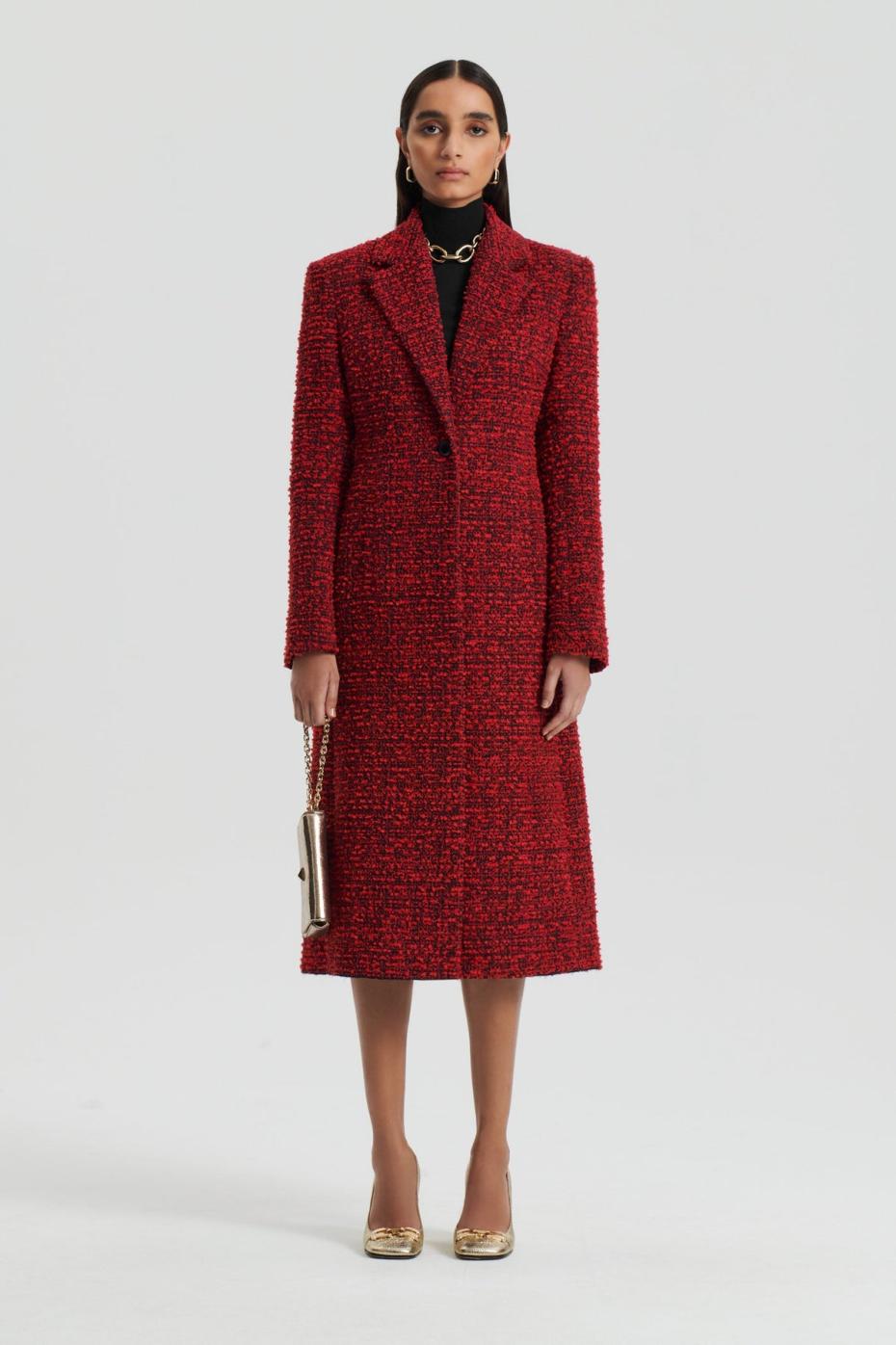 Coats | Women Scanlan Theodore BOUCLE COAT Red