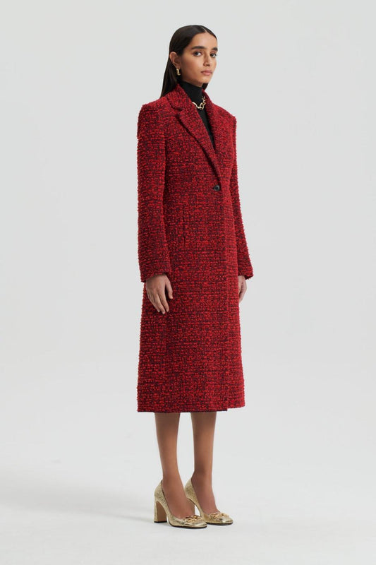 Coats | Women Scanlan Theodore BOUCLE COAT Red