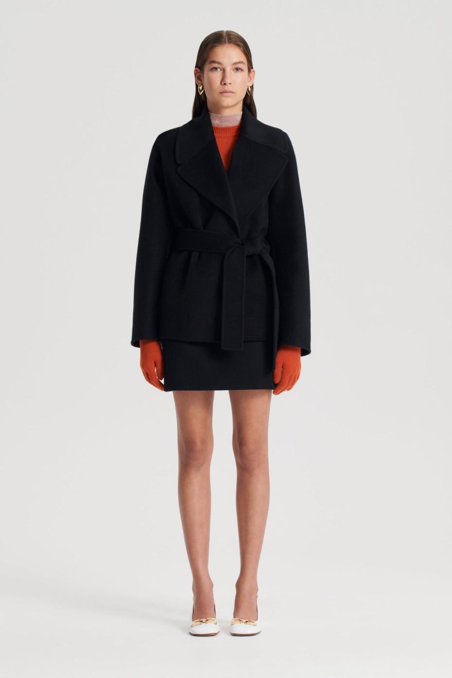 Coats | Women Scanlan Theodore COCOON SLEEVE COAT Black