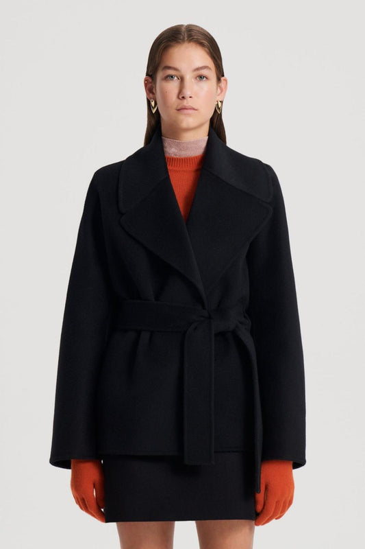 Coats | Women Scanlan Theodore COCOON SLEEVE COAT Black