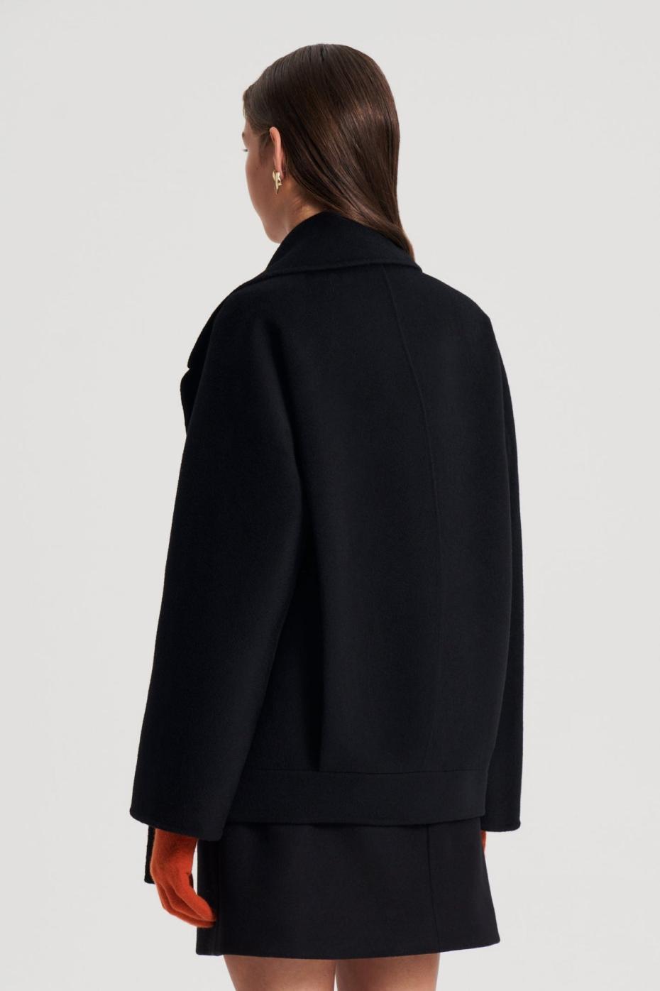 Coats | Women Scanlan Theodore COCOON SLEEVE COAT Black