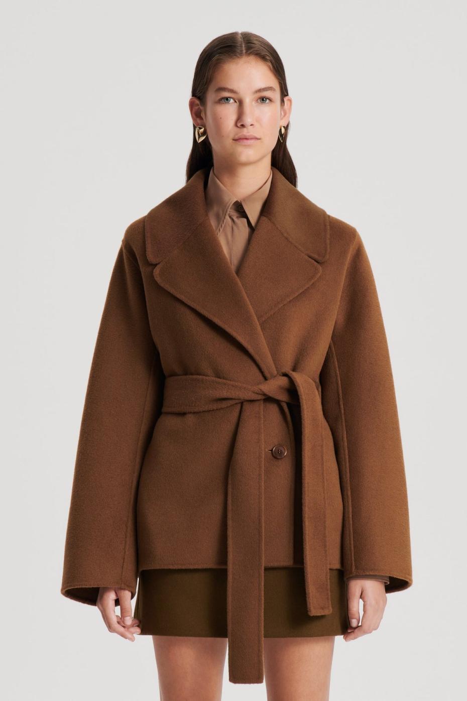 Coats | Women Scanlan Theodore COCOON SLEEVE COAT Spice
