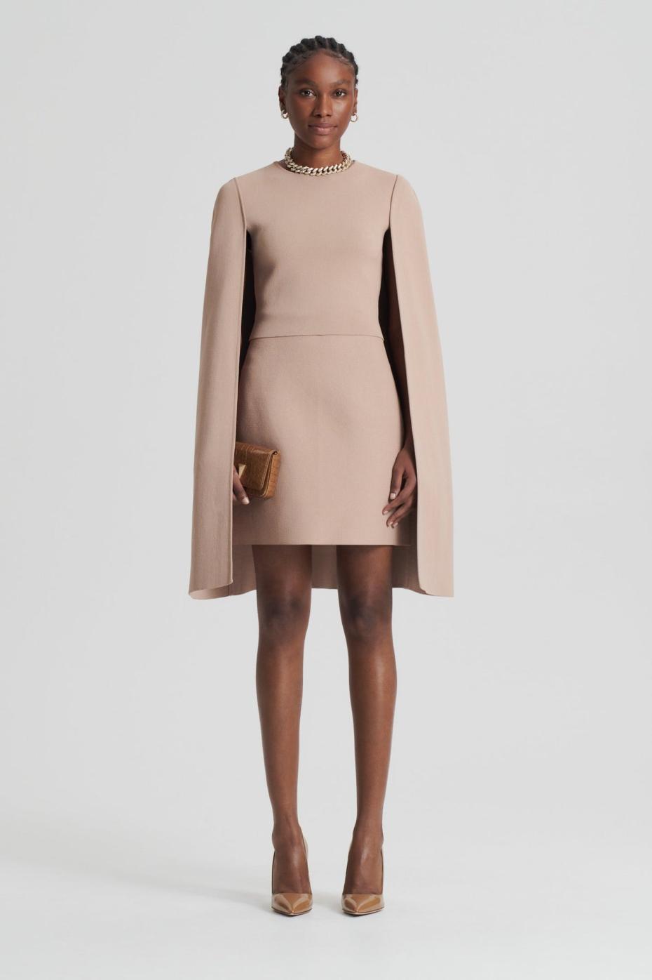 Coats | Women Scanlan Theodore CREPE KNIT CAPE TOP Oat