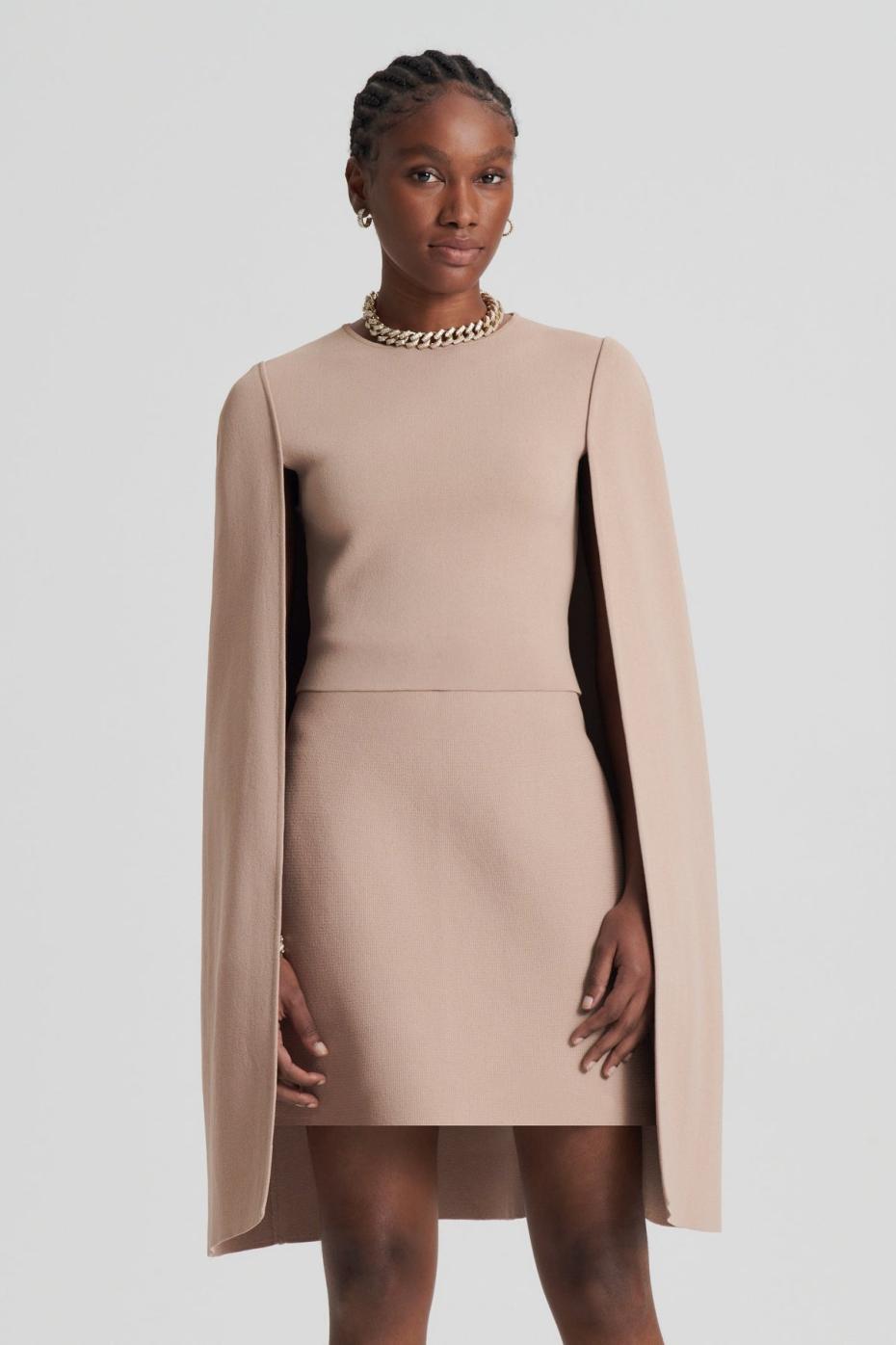 Coats | Women Scanlan Theodore CREPE KNIT CAPE TOP Oat