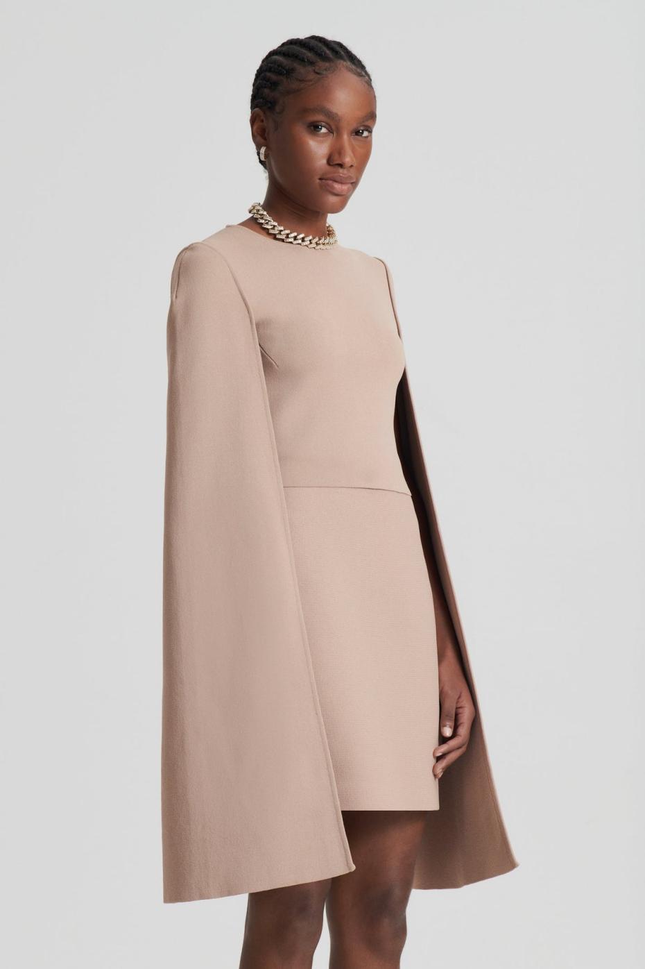 Coats | Women Scanlan Theodore CREPE KNIT CAPE TOP Oat