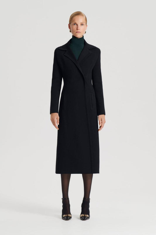 Coats | Women Scanlan Theodore CREPE KNIT COAT Black