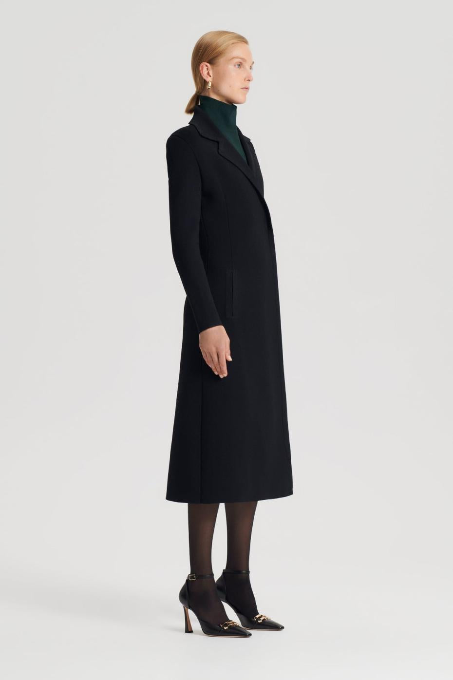 Coats | Women Scanlan Theodore CREPE KNIT COAT Black