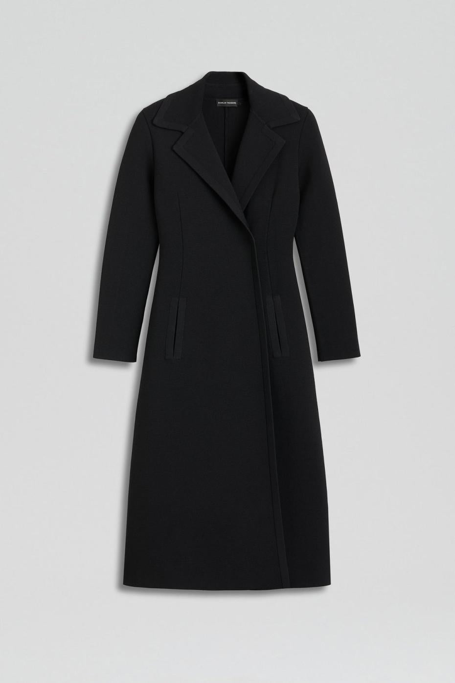 Coats | Women Scanlan Theodore CREPE KNIT COAT Black