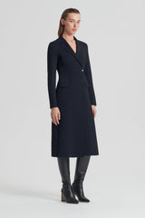 Coats | Women Scanlan Theodore CREPE KNIT TAILORED COAT Black