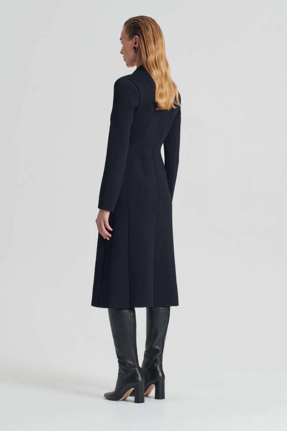 Coats | Women Scanlan Theodore CREPE KNIT TAILORED COAT Black