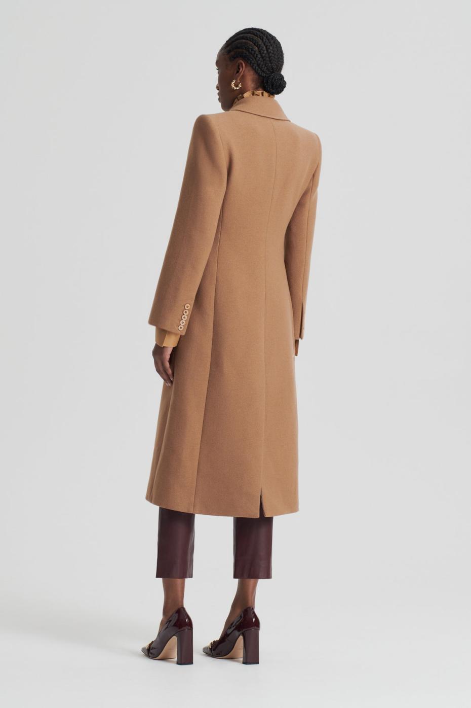 Coats | Women Scanlan Theodore FAUX FUR COLLAR COAT Camel