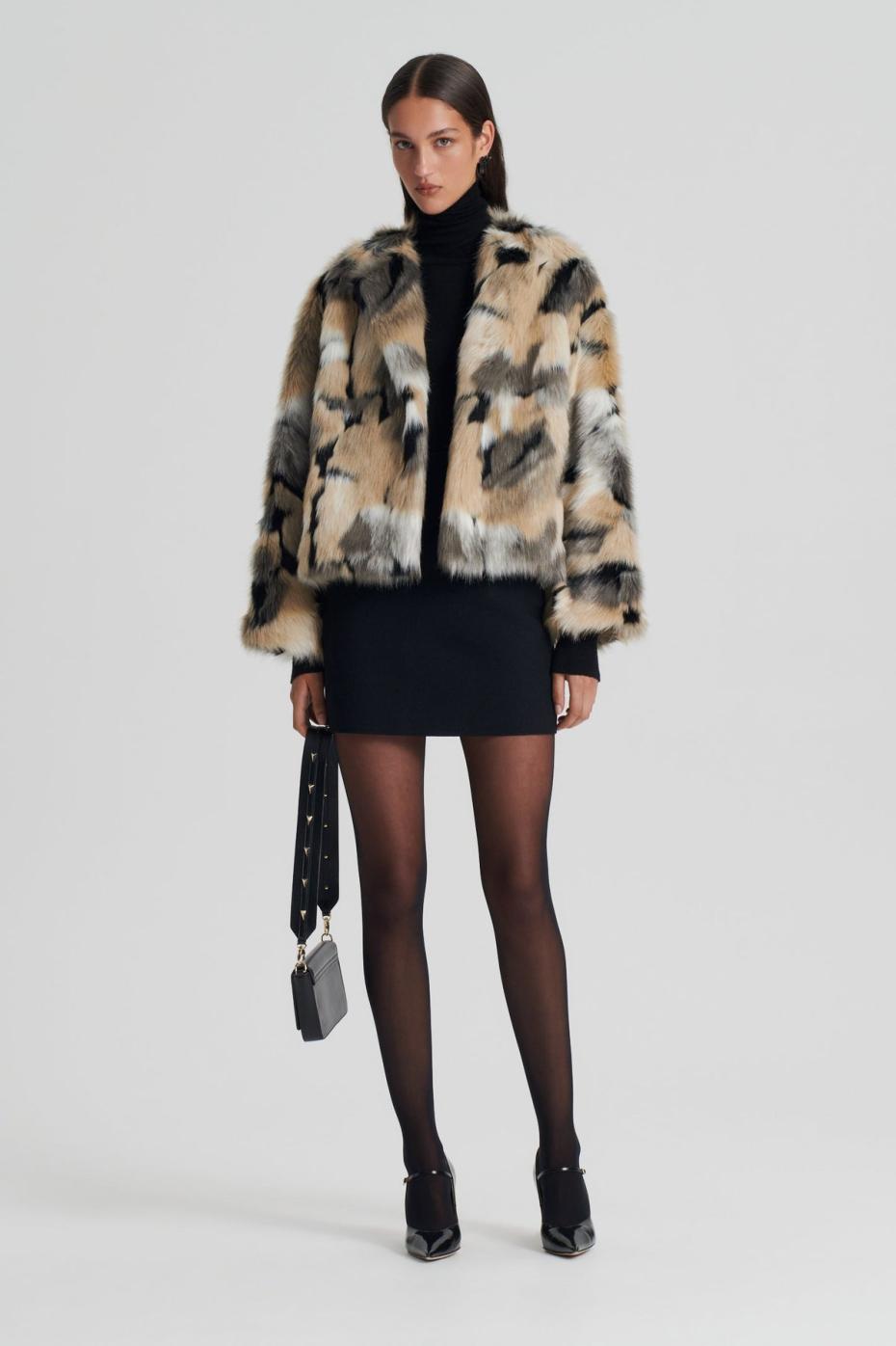 Coats | Women Scanlan Theodore FAUX FUR JACKET Multi
