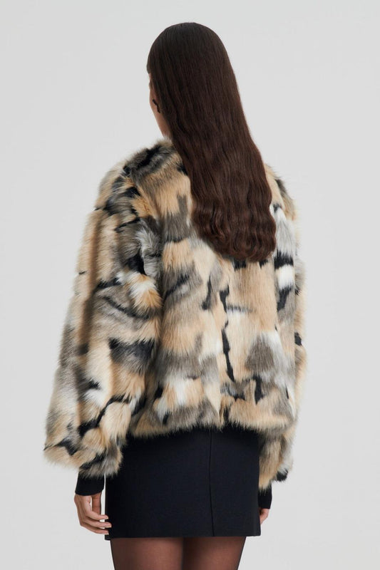 Coats | Women Scanlan Theodore FAUX FUR JACKET Multi