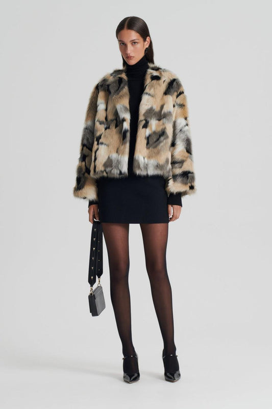 Coats | Women Scanlan Theodore FAUX FUR JACKET Multi