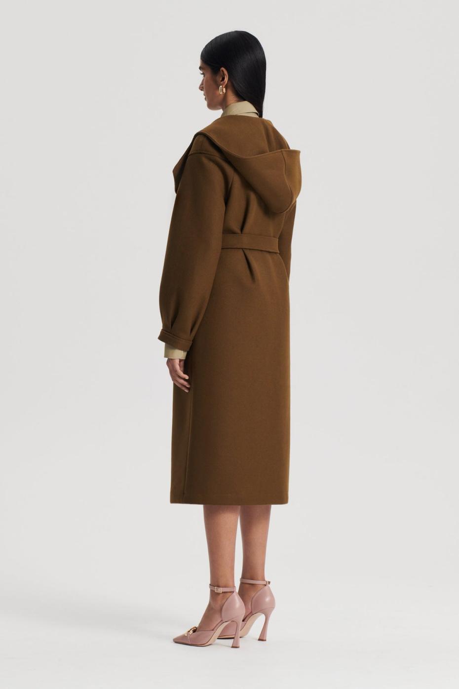 Coats | Women Scanlan Theodore HOODED DUFFLE Khaki