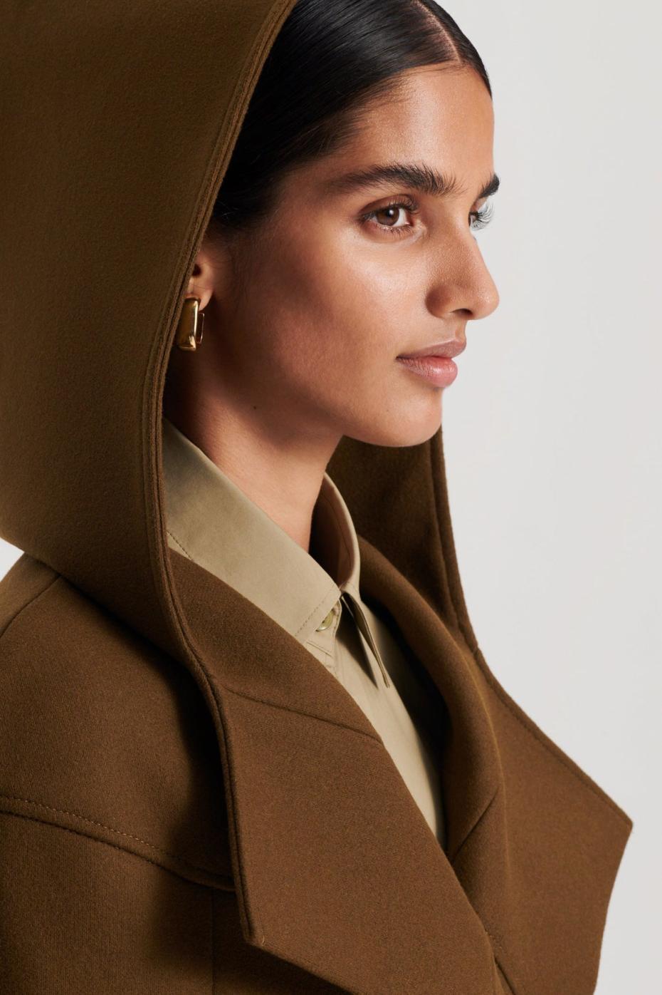 Coats | Women Scanlan Theodore HOODED DUFFLE Khaki