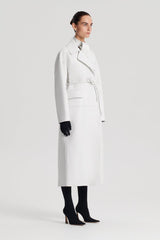 Coats | Women Scanlan Theodore LEATHER BONDED TRENCH White