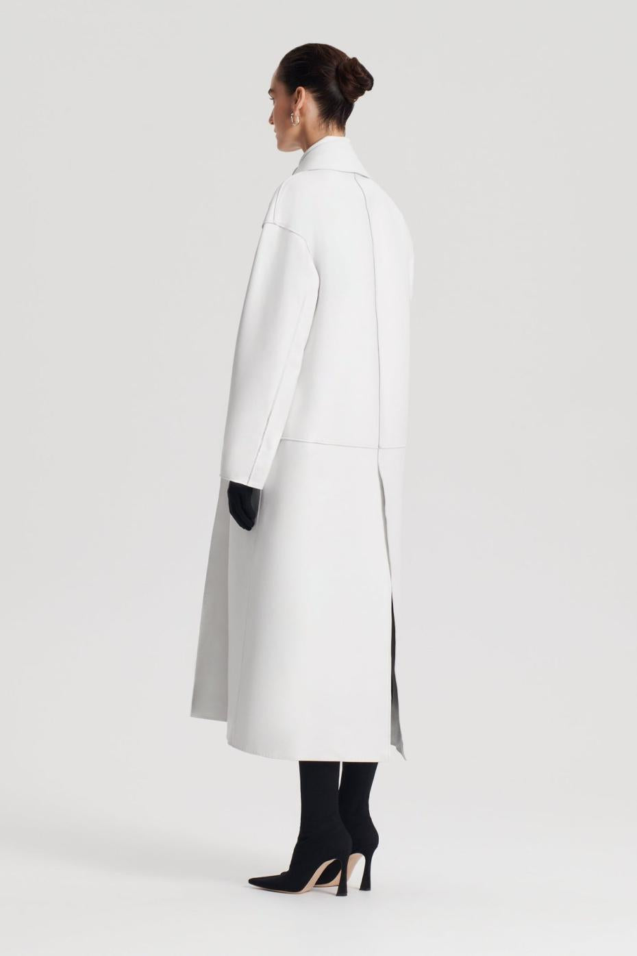 Coats | Women Scanlan Theodore LEATHER BONDED TRENCH White