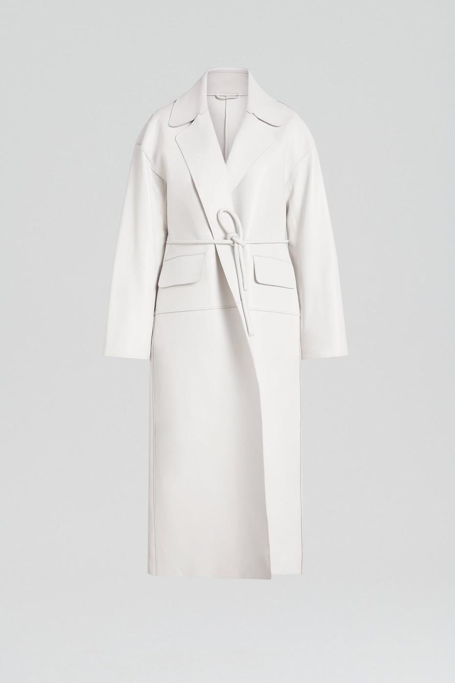 Coats | Women Scanlan Theodore LEATHER BONDED TRENCH White