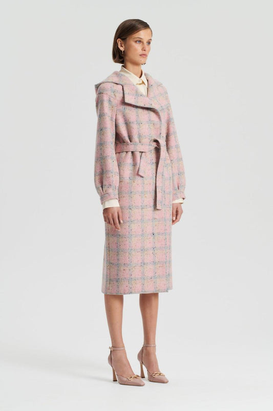 Coats | Women Scanlan Theodore PLAID HOODED DUFFLE Rosa