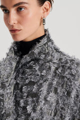Coats | Women Scanlan Theodore TINSEL FRINGE COAT Dark.silver