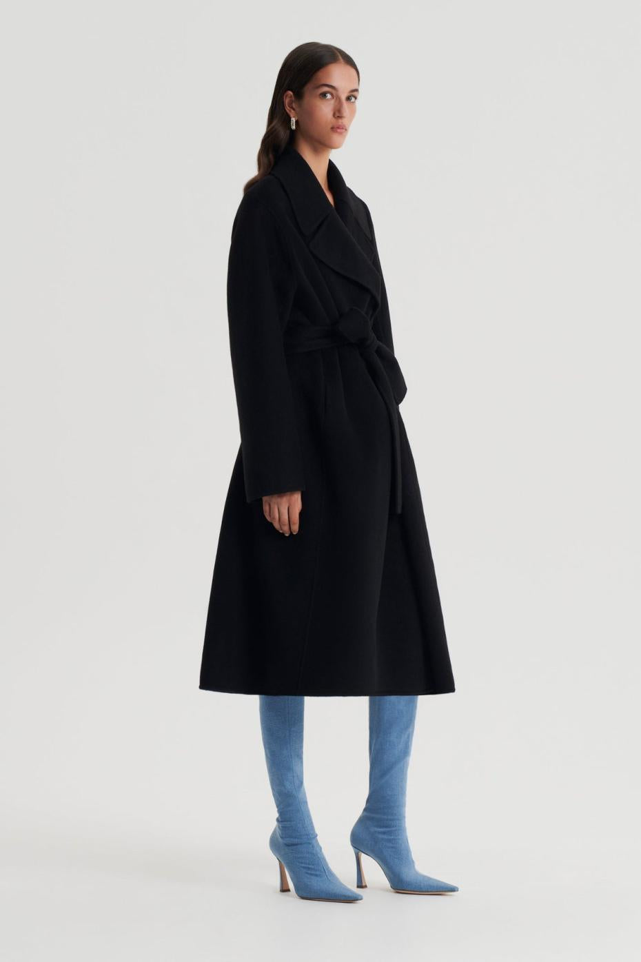Coats | Women Scanlan Theodore WOOL SOFT COAT Black