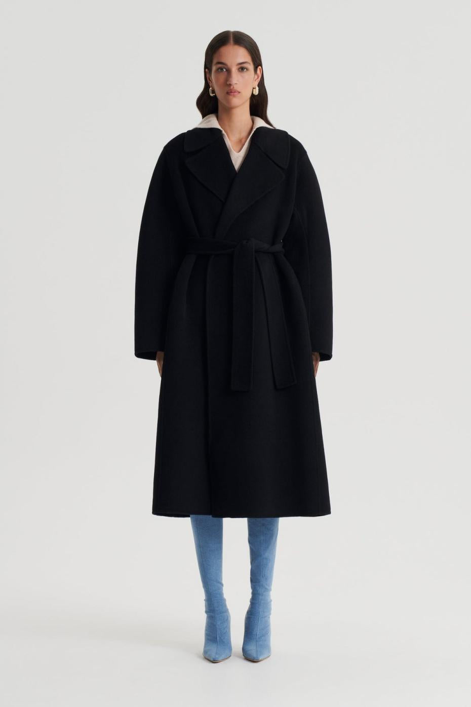 Coats | Women Scanlan Theodore WOOL SOFT COAT Black