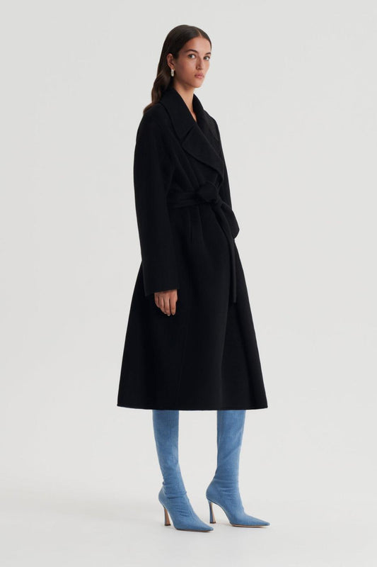 Coats | Women Scanlan Theodore WOOL SOFT COAT Black