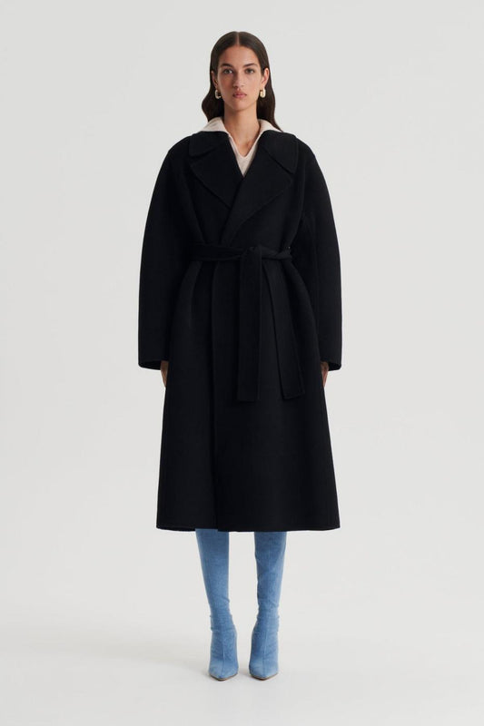 Coats | Women Scanlan Theodore WOOL SOFT COAT Black