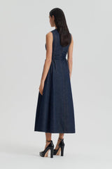 Denim | Women Scanlan Theodore DENIM CARGO DRESS Indigo