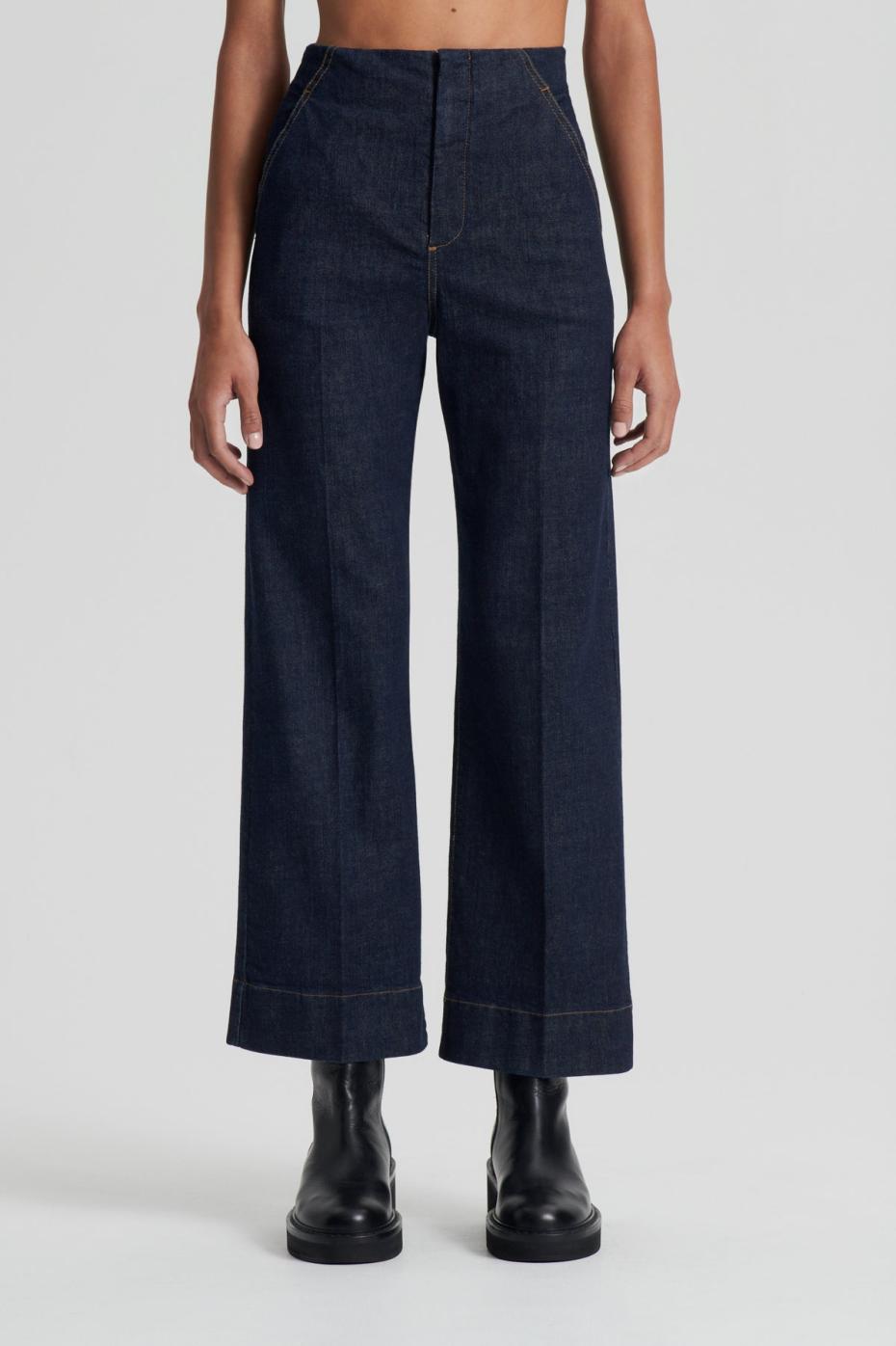Denim | Women Scanlan Theodore DENIM CROPPED JEAN Indigo.1275