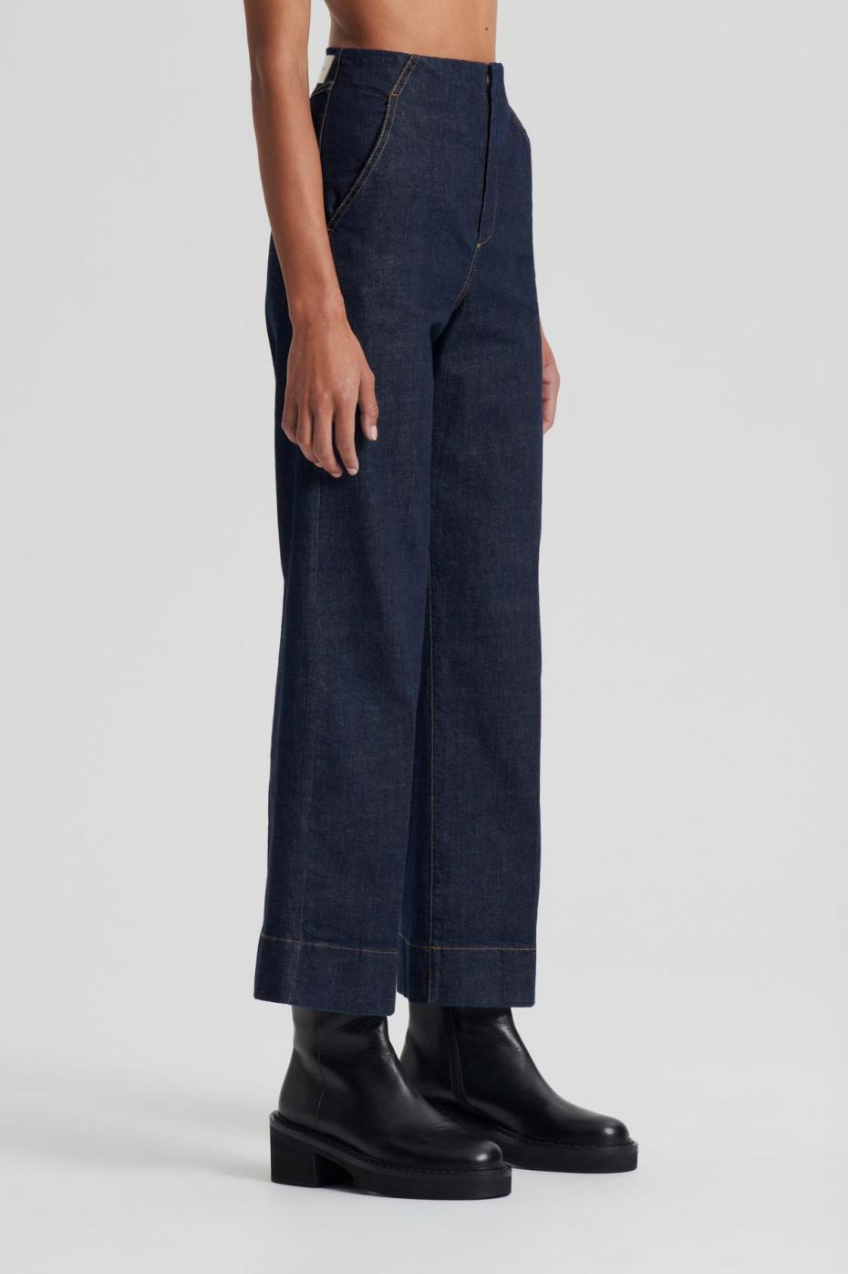 Denim | Women Scanlan Theodore DENIM CROPPED JEAN Indigo.1275