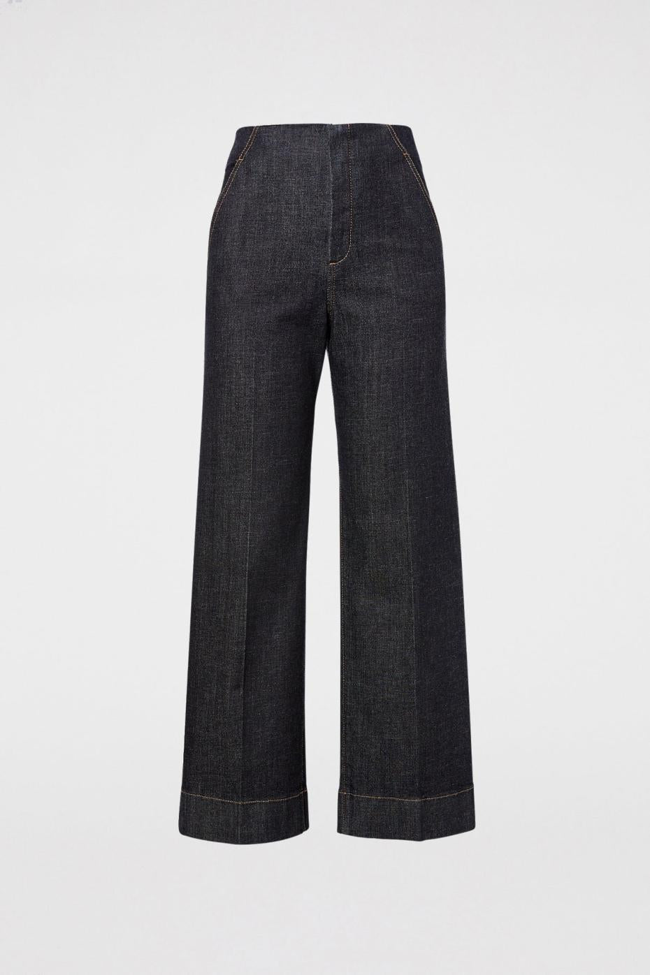 Denim | Women Scanlan Theodore DENIM CROPPED JEAN Indigo.1275