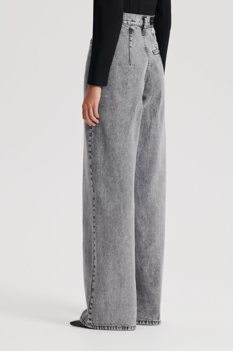 Denim | Women Scanlan Theodore DENIM DRAPE LEG JEAN Charcoal.g