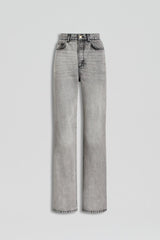 Denim | Women Scanlan Theodore DENIM DRAPE LEG JEAN Charcoal.g