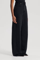 Denim | Women Scanlan Theodore DENIM DRAPE LEG JEAN Washed.black.g