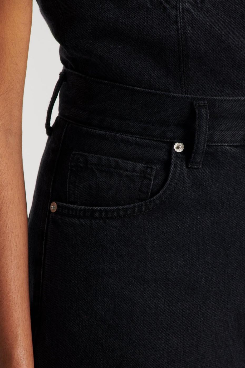 Denim | Women Scanlan Theodore DENIM DRAPE LEG JEAN Washed.black.g