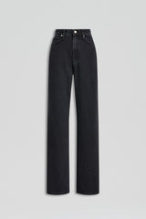Denim | Women Scanlan Theodore DENIM DRAPE LEG JEAN Washed.black.g