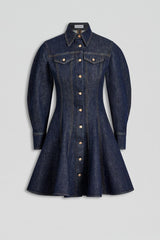 Denim | Women Scanlan Theodore DENIM MINI DRESS Indigo.b