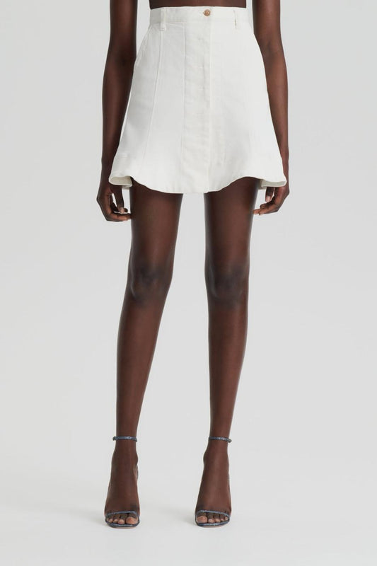 Denim | Women Scanlan Theodore DENIM SKATER SKIRT Natural