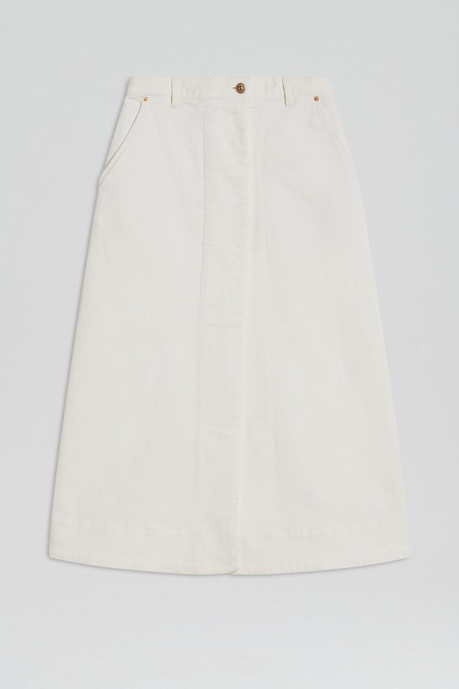 Denim | Women Scanlan Theodore DENIM SKIRT Natural.11.5