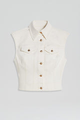 Denim | Women Scanlan Theodore DENIM SLEEVELESS SHIRT Natural.11.5