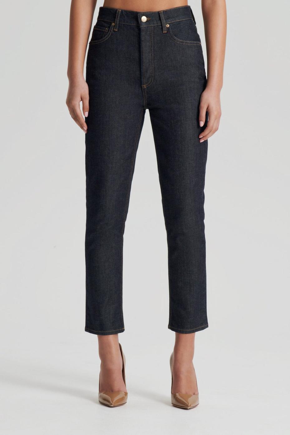 Denim | Women Scanlan Theodore HIGH RISE STRAIGHT CROP JEAN Indigo12.75