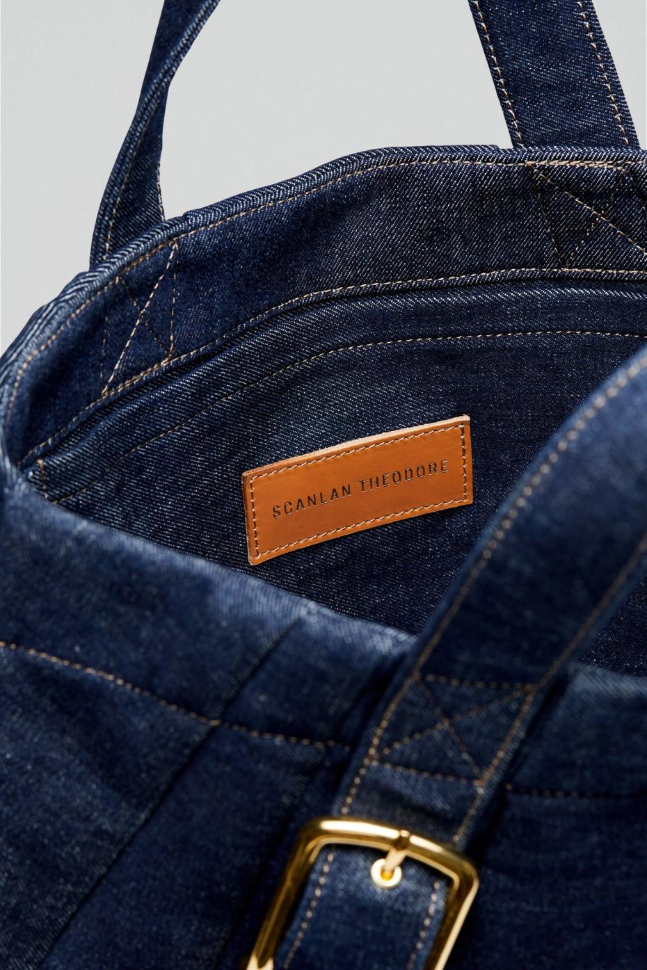 Denim | Women Scanlan Theodore TAILORED DENIM TOTE Indigo.b